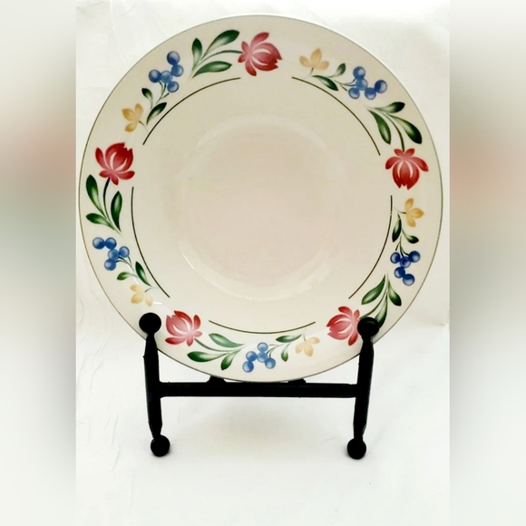 Farberware Dorchester 388 Stoneware Large Serving Bowl Floral Pattern Ra… - Picture 1 of 3